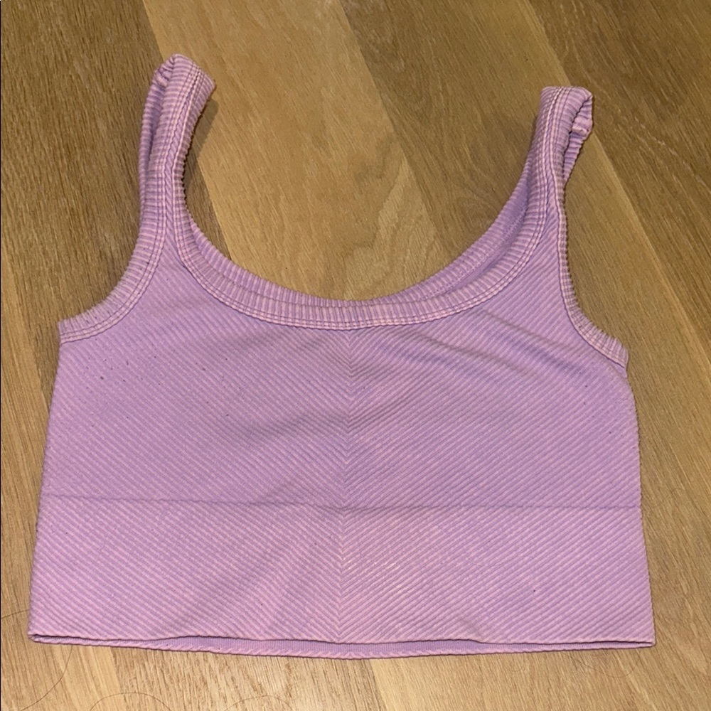 Nikibiki Lilac Ribbed Top